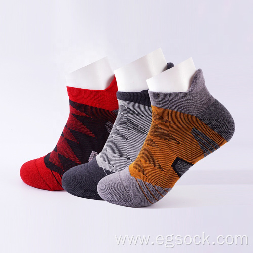 men's invisible towel ankle sport cycling socks